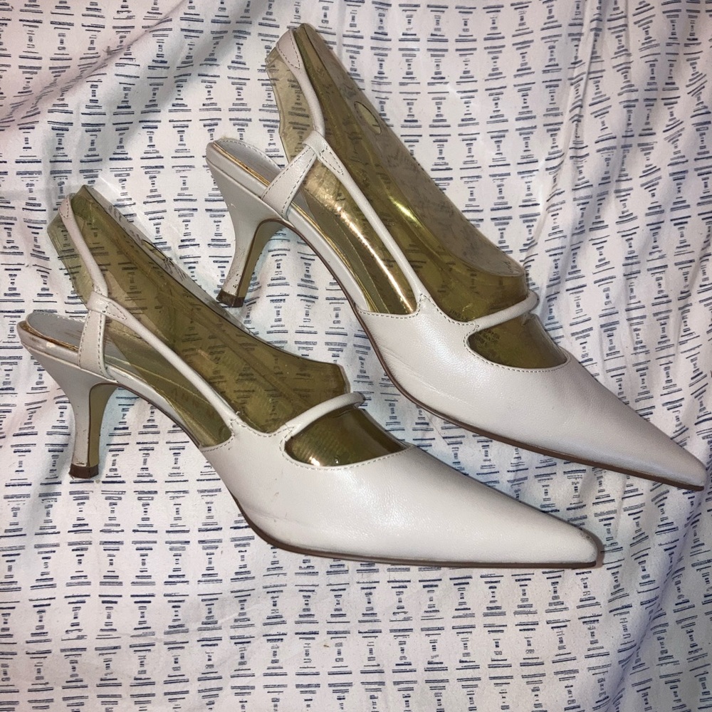 beautiful ANN MARINO HEELS vintage sz8 w/box